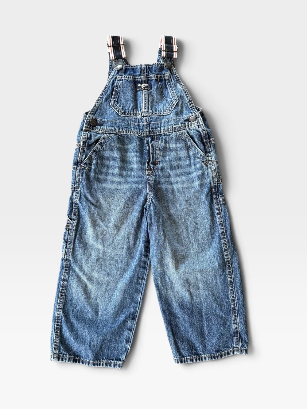 OshKosh Blue Denim Jean Kids Overalls Boys 3T